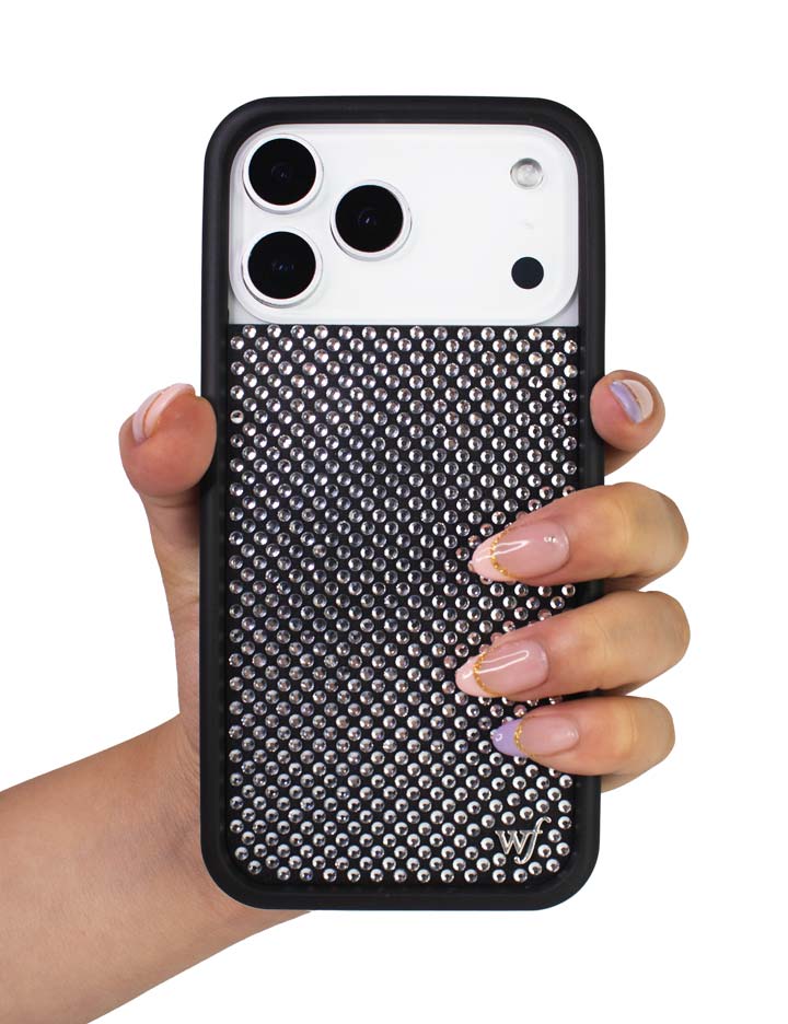 Rhinestone iPhone Case | White