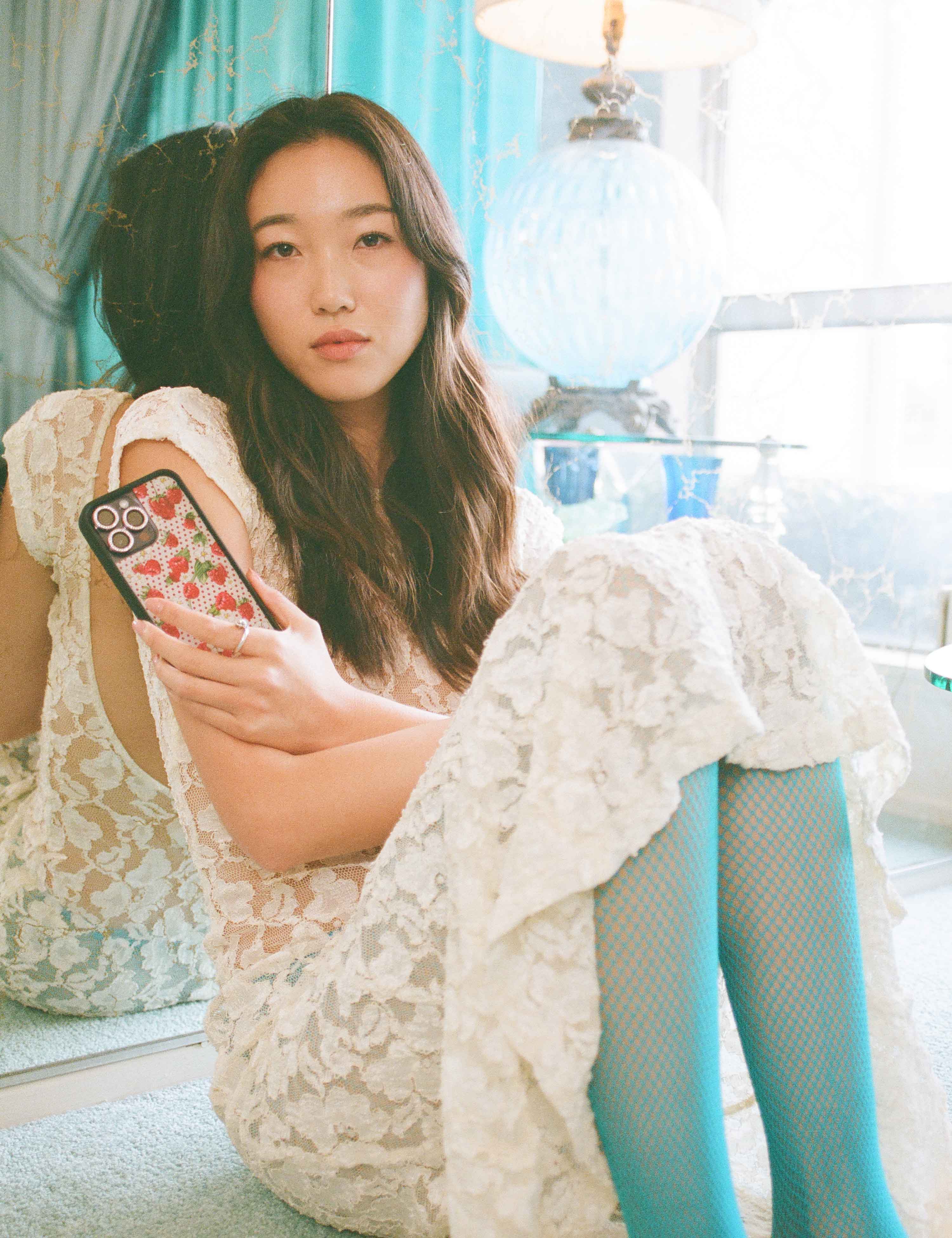 Raspberry Polka Dot iPhone Case