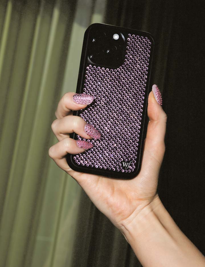 Rhinestone iPhone Case | Pink