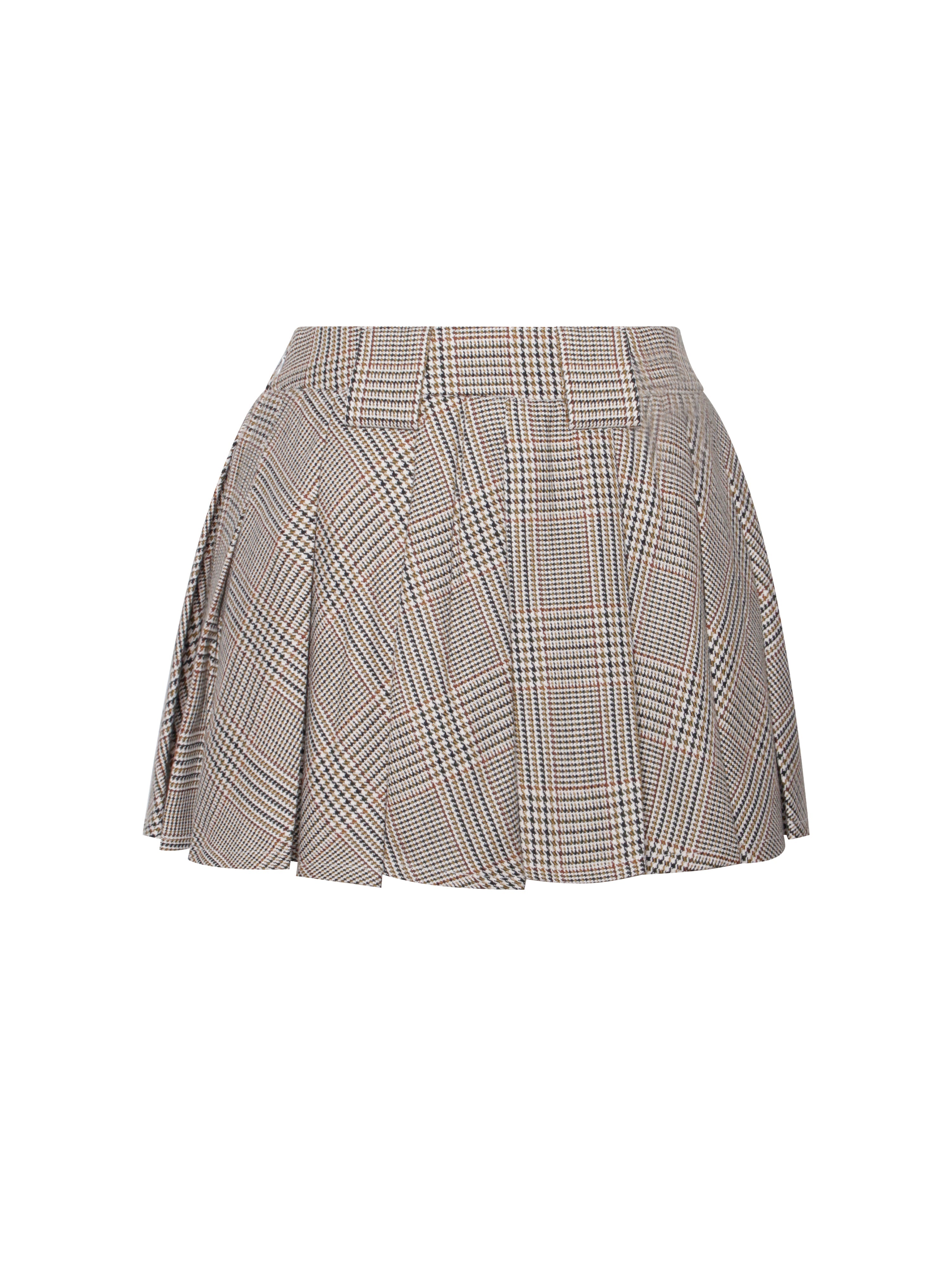 Oaklyn Plaid Pleated Mini Skort
