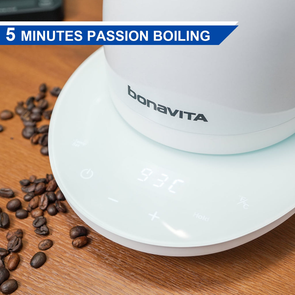 Bonavita Cosmopolitan 1.0L Gooseneck Precision Temperature Electric Kettle