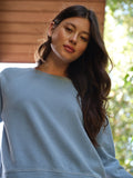 Mabel Denim Terry Raglan Pullover
