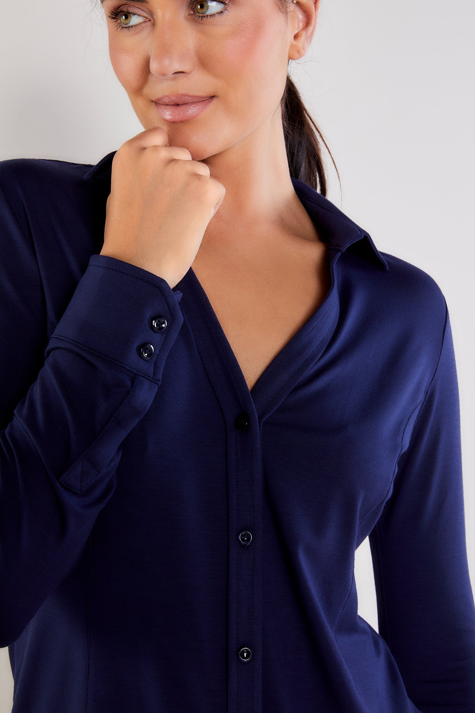 Nikki Longsleeve Pique Shirt