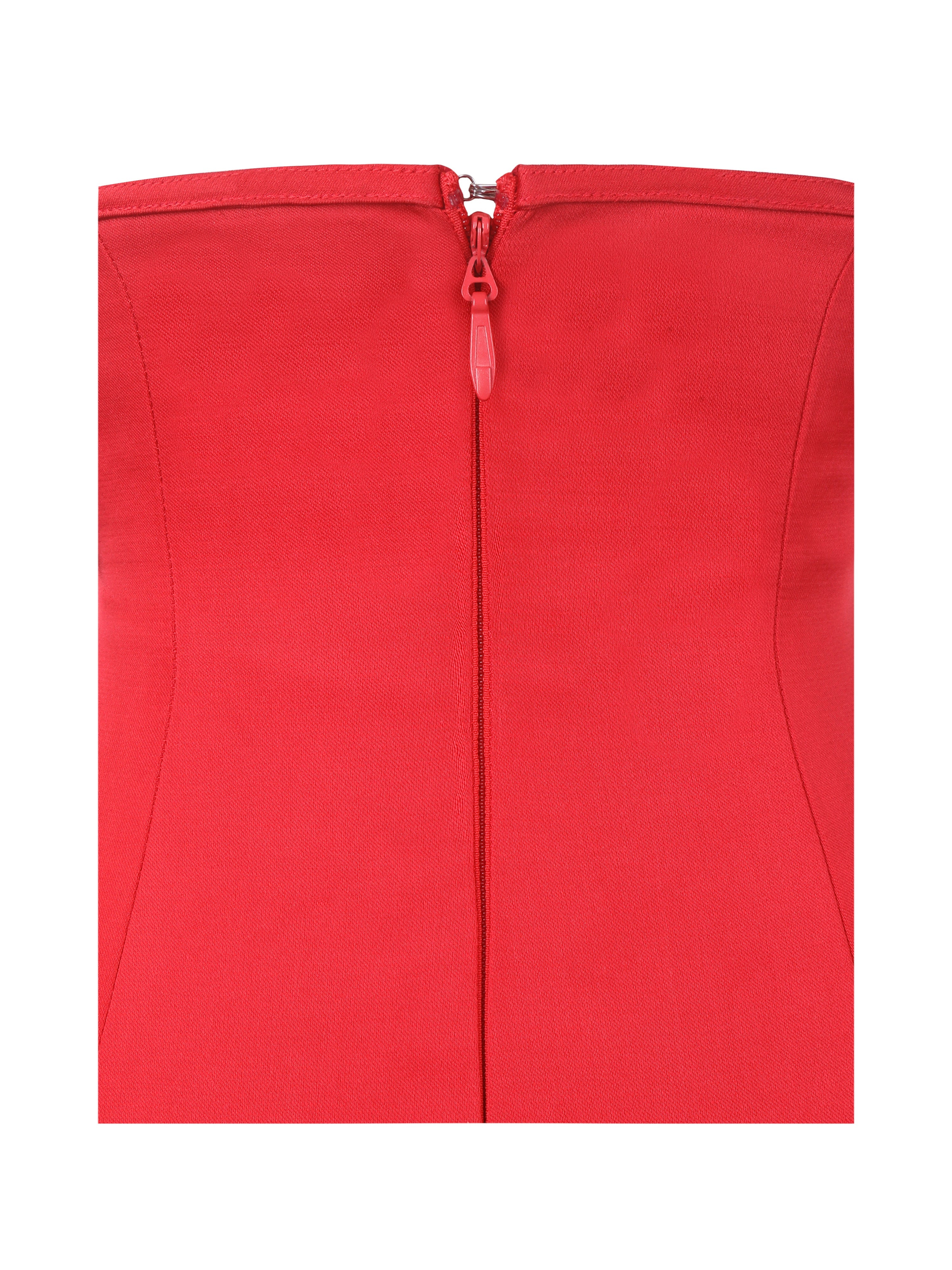 Peyton Ruby Plunging Halter Keyhole Mini Dress