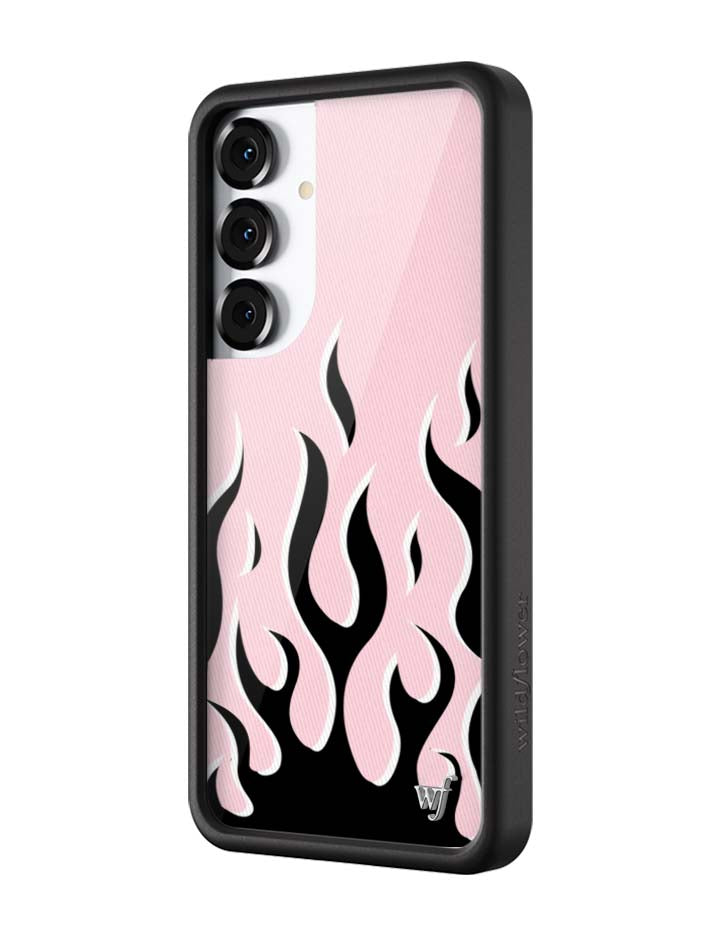 Flames | Pink & Black Samsung Galaxy Case