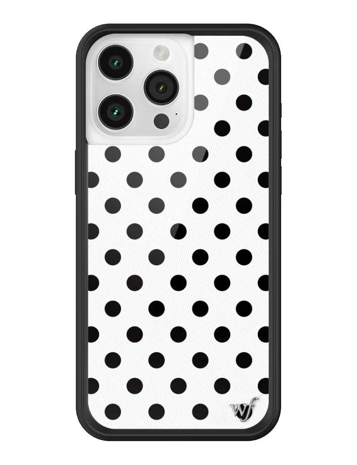 Polka Dot | White and Black iPhone Case