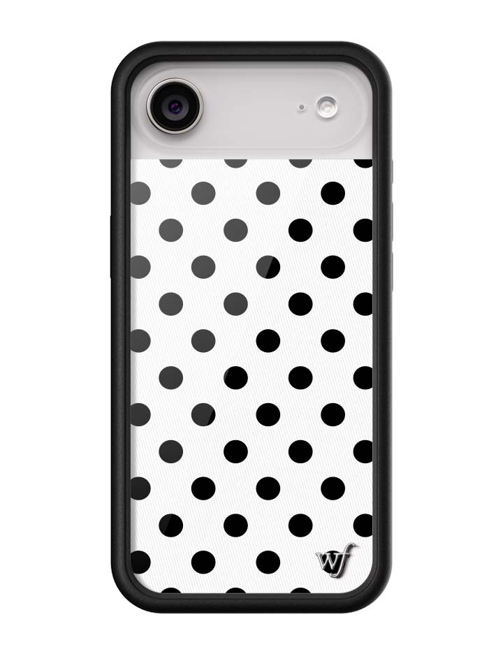 Polka Dot | White and Black iPhone Case
