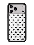 Polka Dot | White and Black iPhone Case
