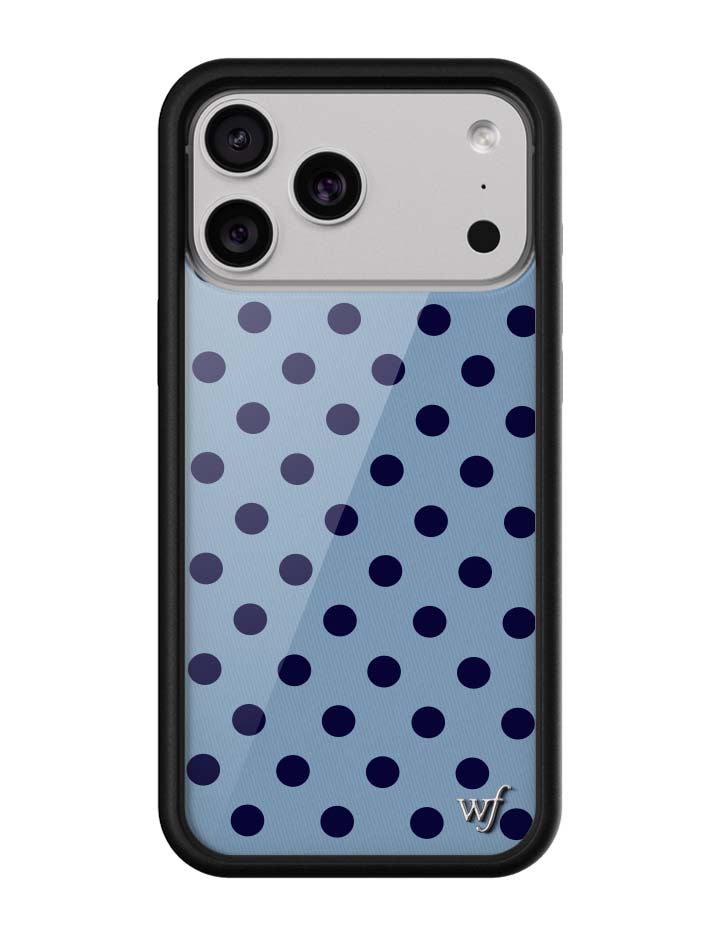 Polka Dot | Blue and Navy Blue iPhone Case