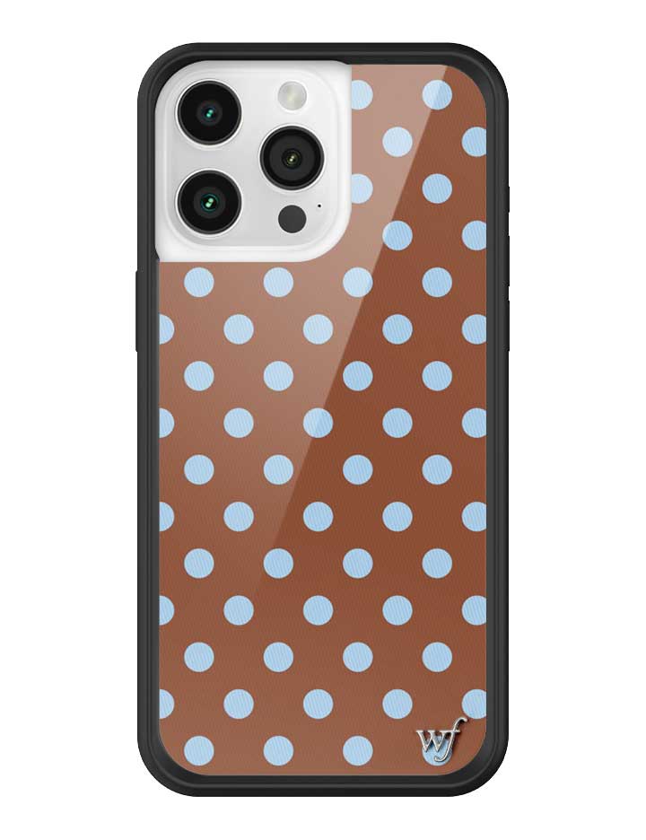 Polka Dot | Brown and Blue iPhone Case