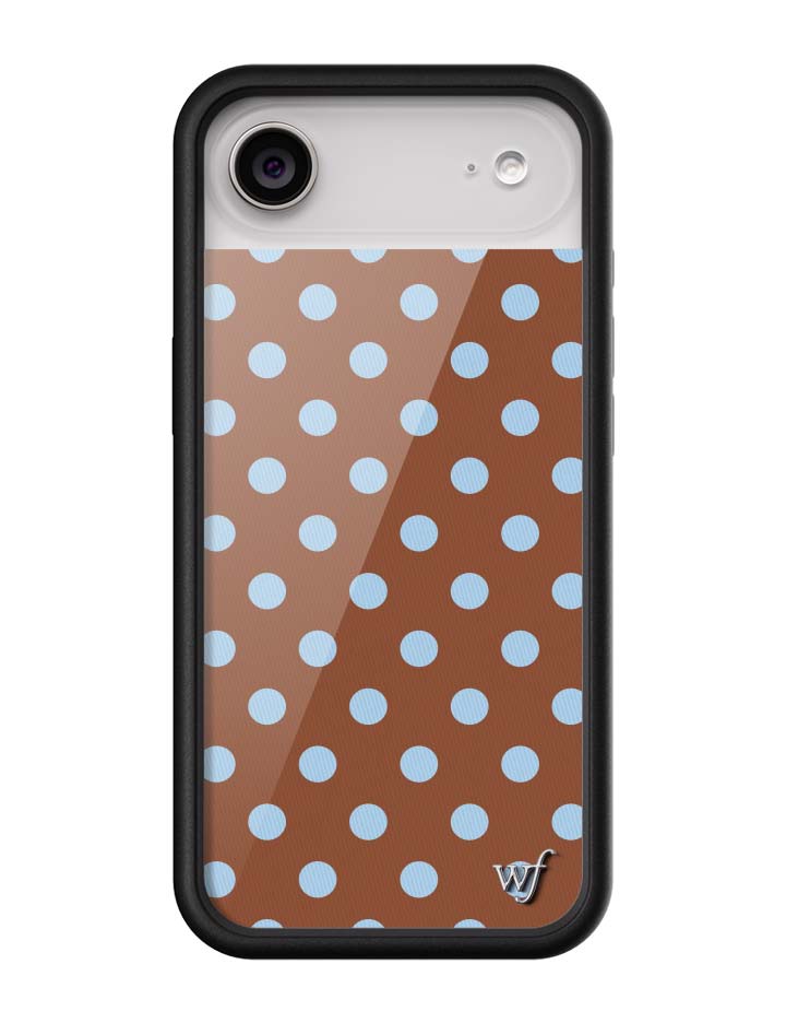 Polka Dot | Brown and Blue iPhone Case