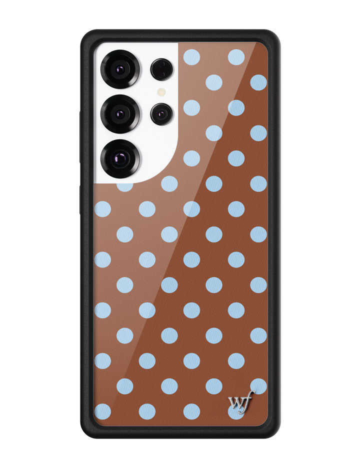 Polka Dot | Brown and Blue Samsung Galaxy Case