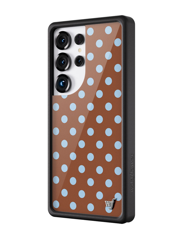 Polka Dot | Brown and Blue Samsung Galaxy Case