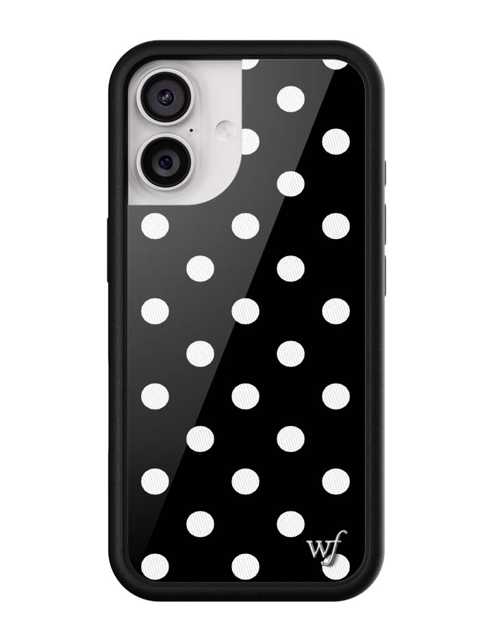 Polka Dot | Black and White iPhone Case