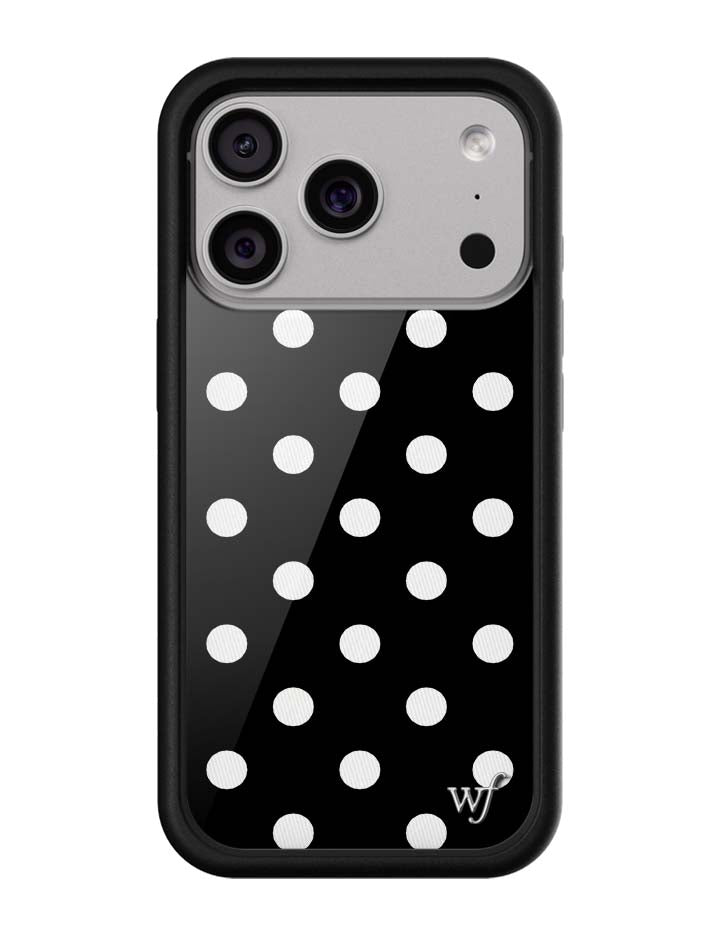 Polka Dot | Black and White iPhone Case