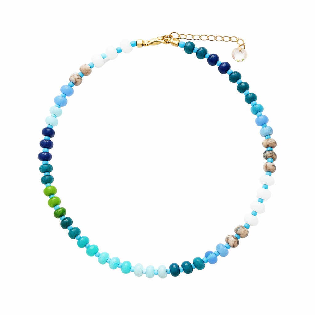 Bora Bora Blue Beaded Necklace
