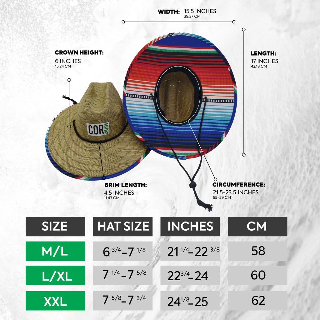 Mens Straw Beach Hat - Blue Camouflage