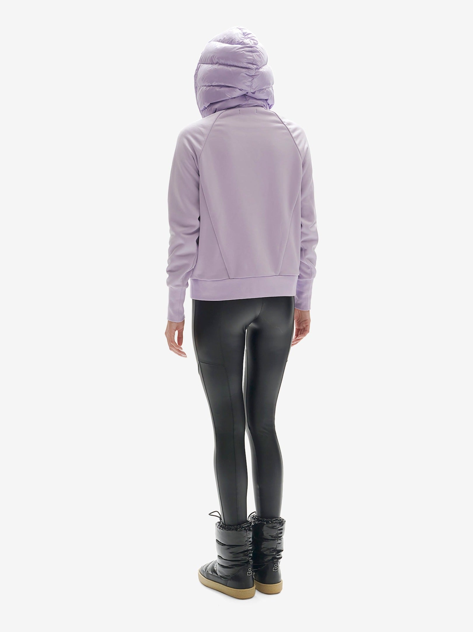 Down Zip Hoodie - Lavender