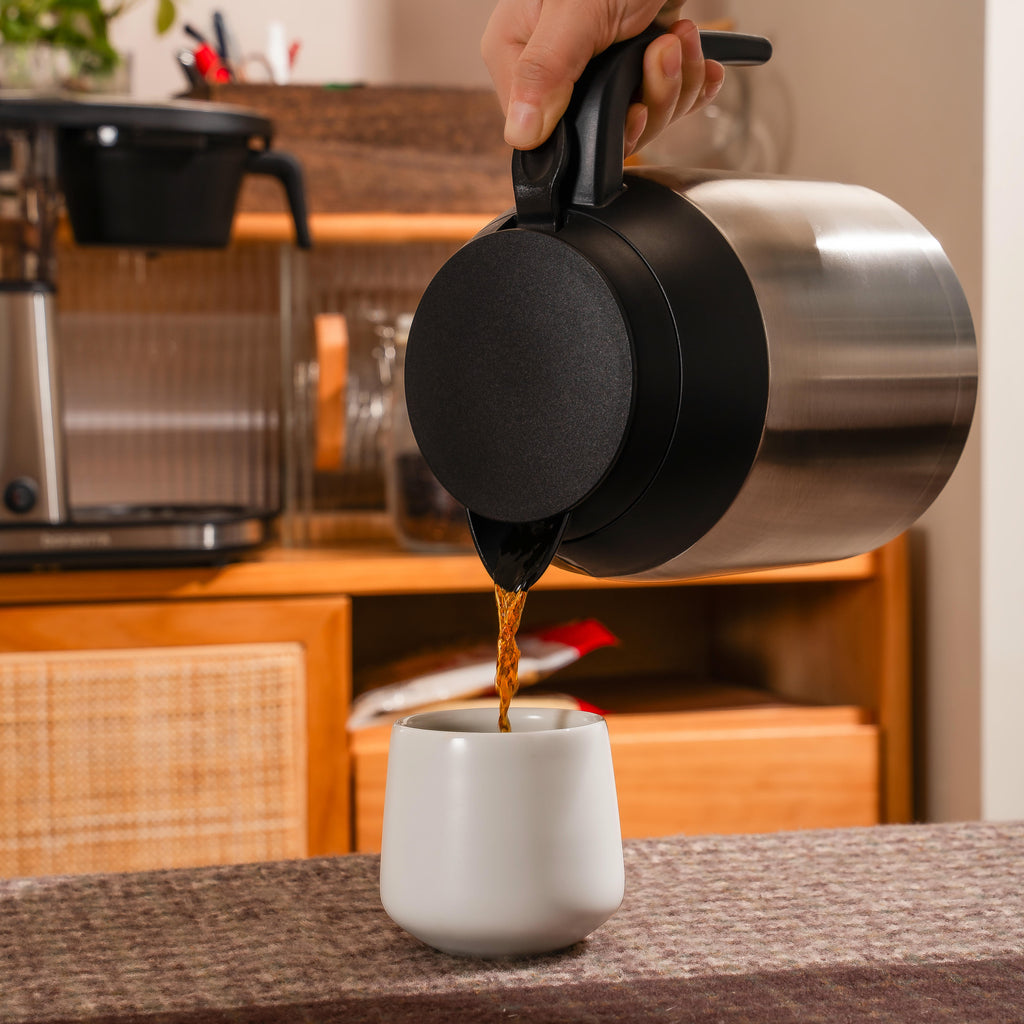 Connoisseur 8-Cup Drip Coffee Brewer One-Touch with Thermal Carafe and Hanging Basket - SCA Certified Home Brewer