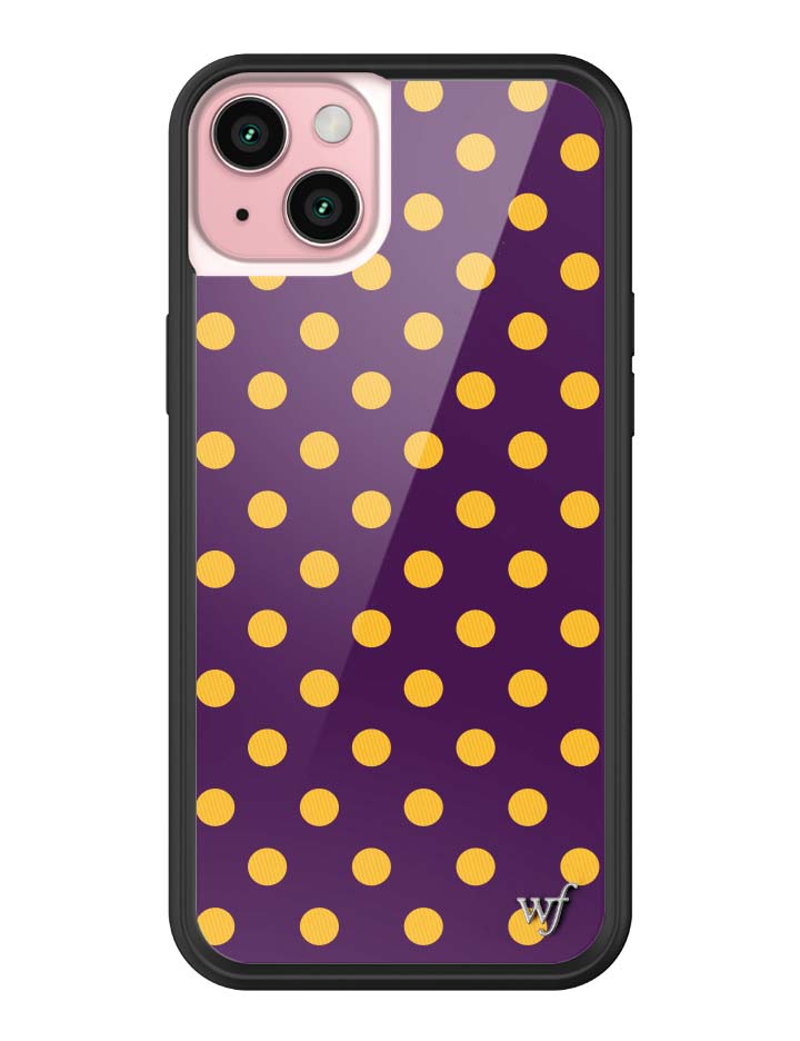 Polka Dot | Purple and Yellow iPhone Case