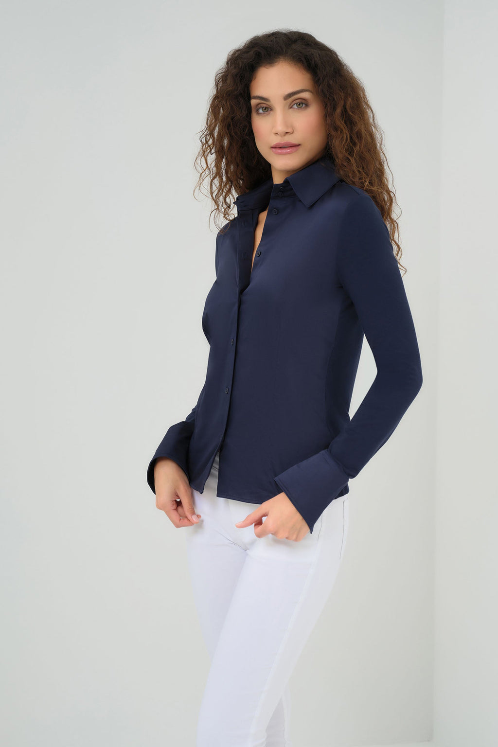 Alida Button Down Poplin Shirt