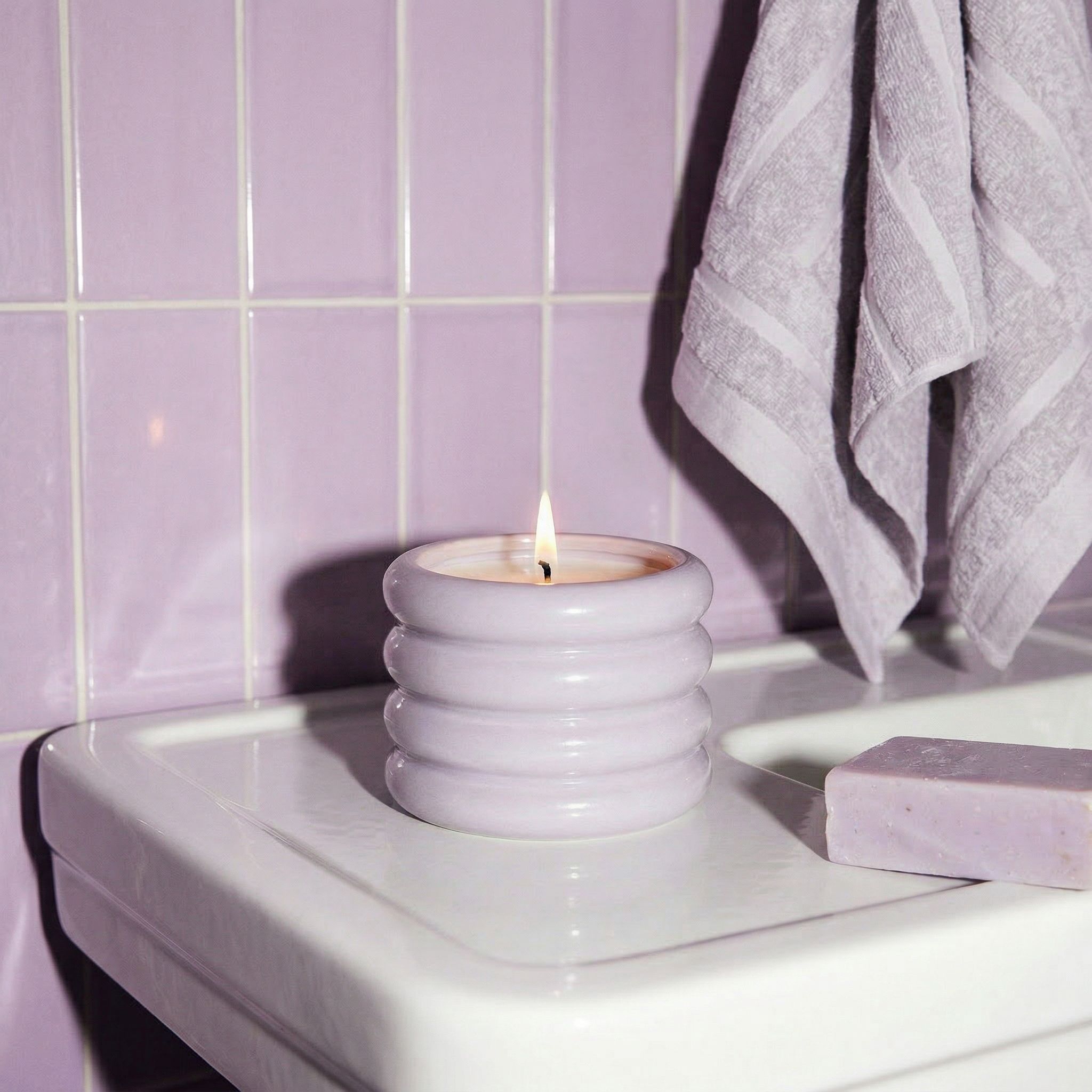 Ceramic Candle & Wick Trimmer Set