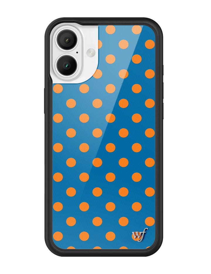 Polka Dot | Blue and Orange iPhone Case