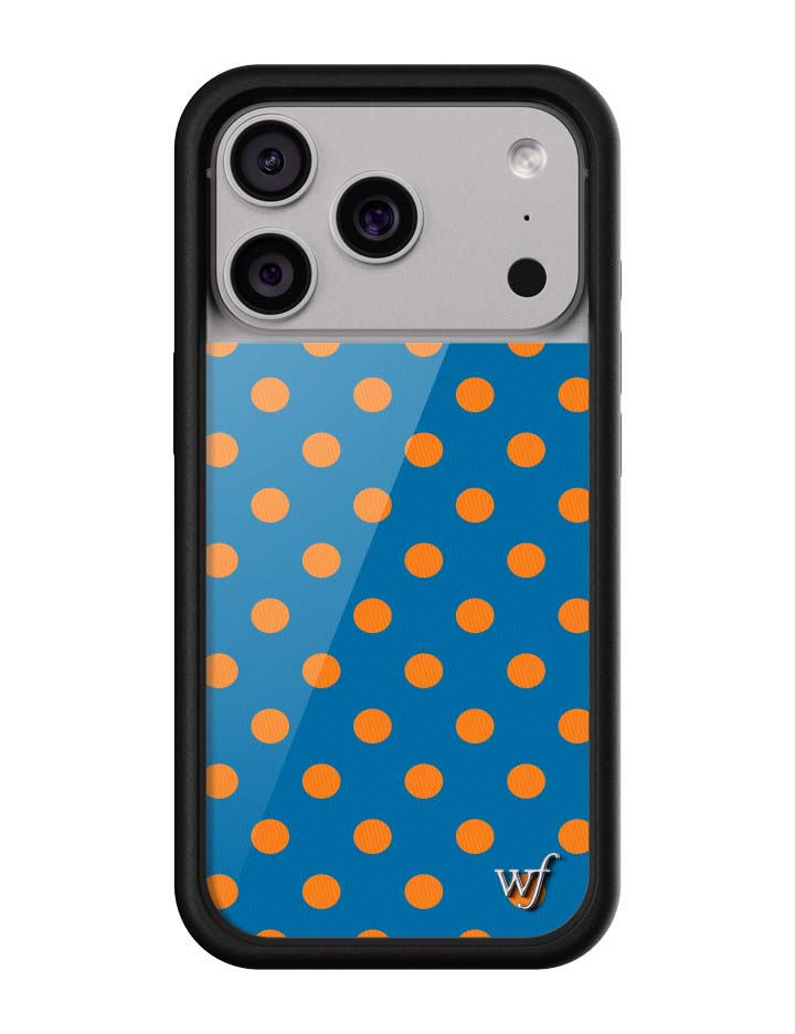 Polka Dot | Blue and Orange iPhone Case