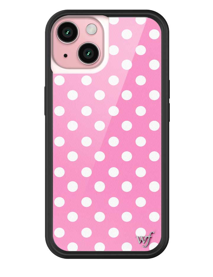 Polka Dot | Pink and White iPhone Case