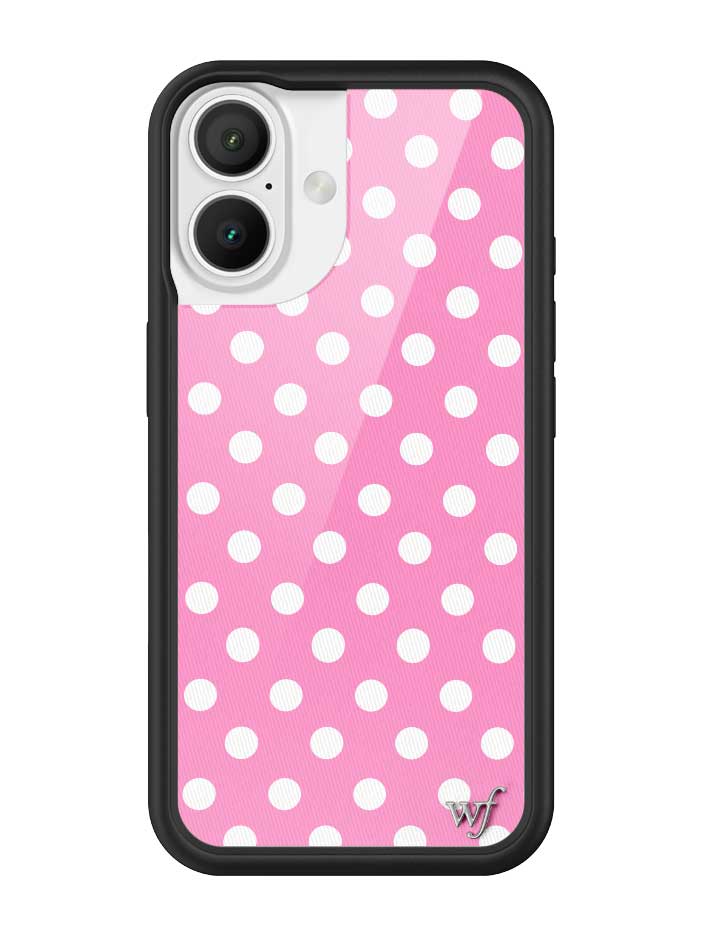 Polka Dot | Pink and White iPhone Case