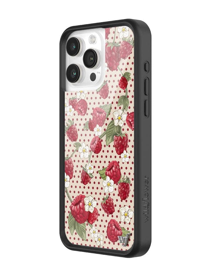 Raspberry Polka Dot iPhone Case