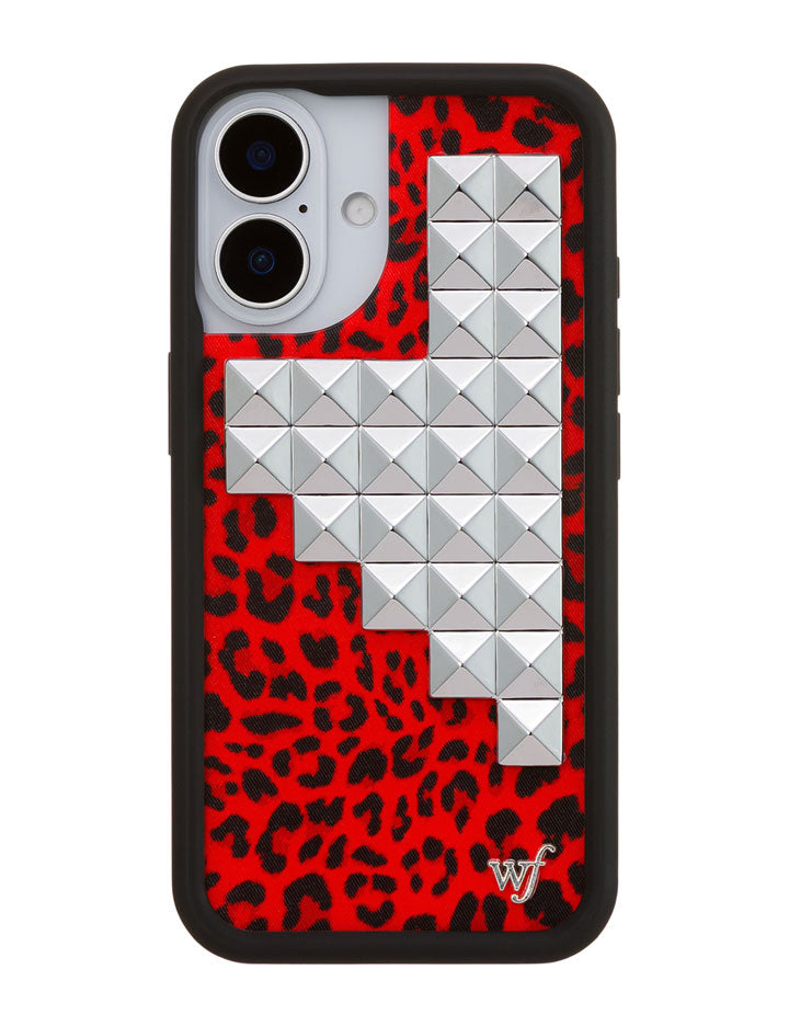 Red Meow Stud iPhone Case
