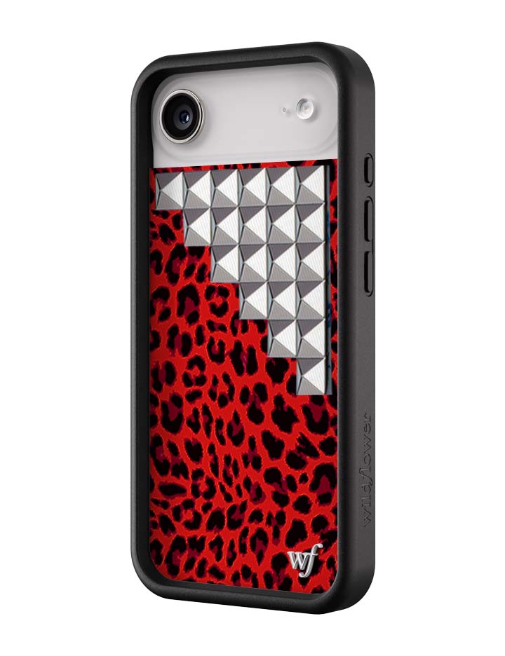 Red Meow Stud iPhone Case