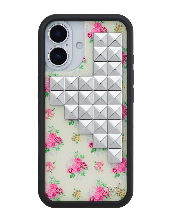 Vintage Floral Stud iPhone Case