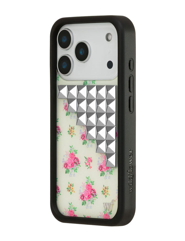 Vintage Floral Stud iPhone Case