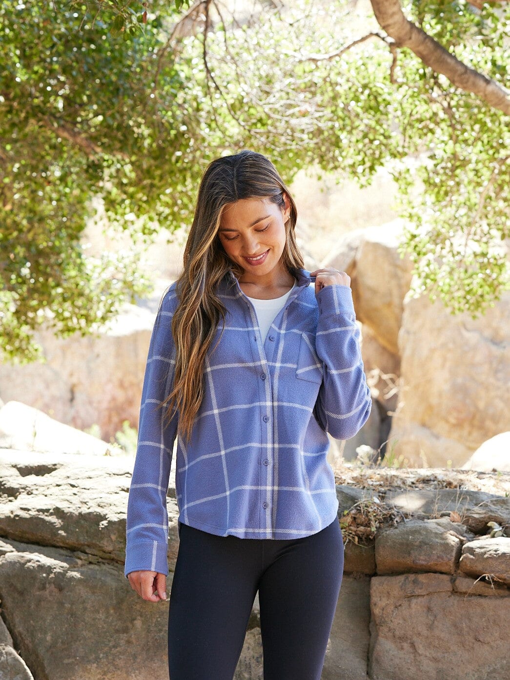 Kandyce Knit Fleece Button-Up