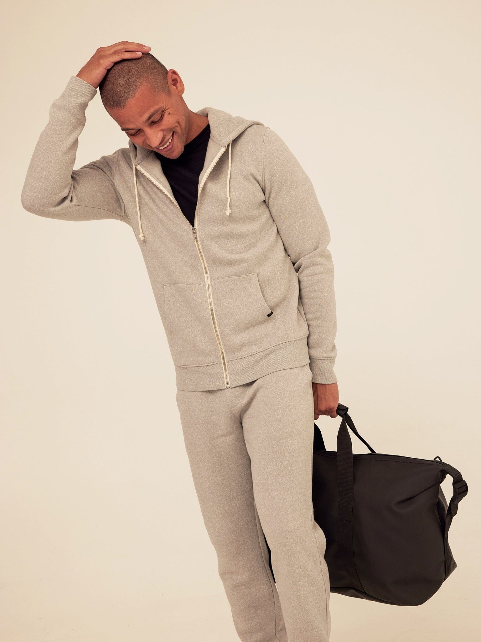 Triblend Zip Fleece Hoodie