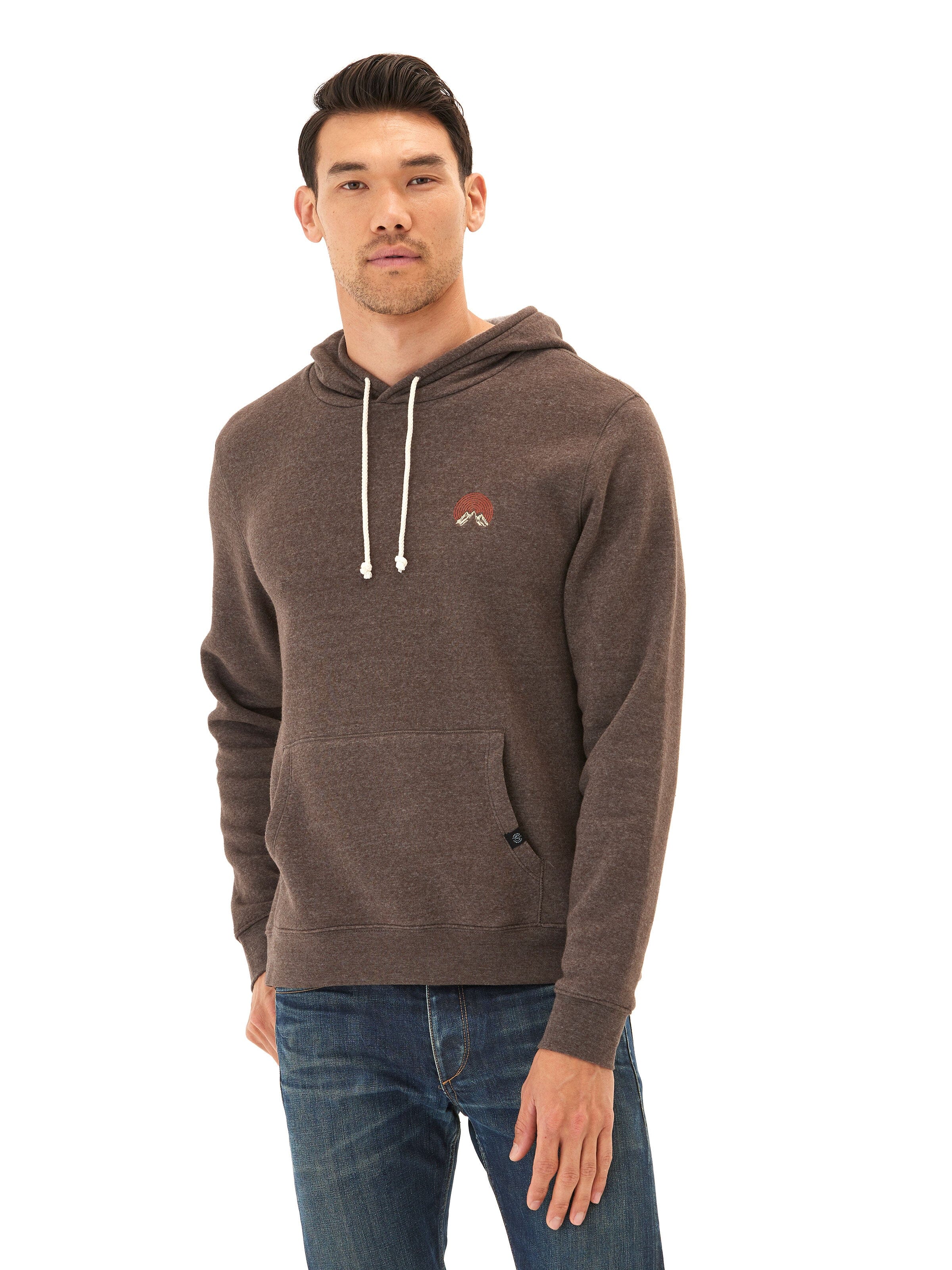 Embroidered Triblend Fleece Hoodie