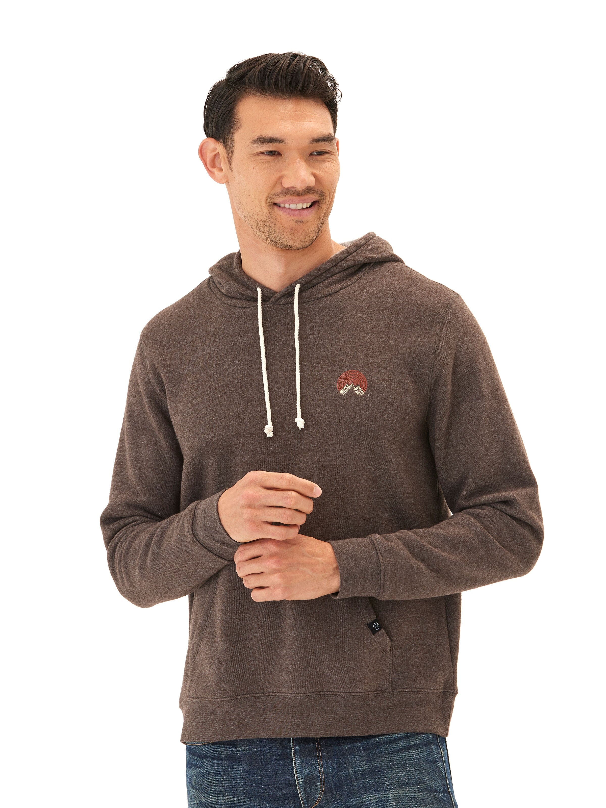 Embroidered Triblend Fleece Hoodie