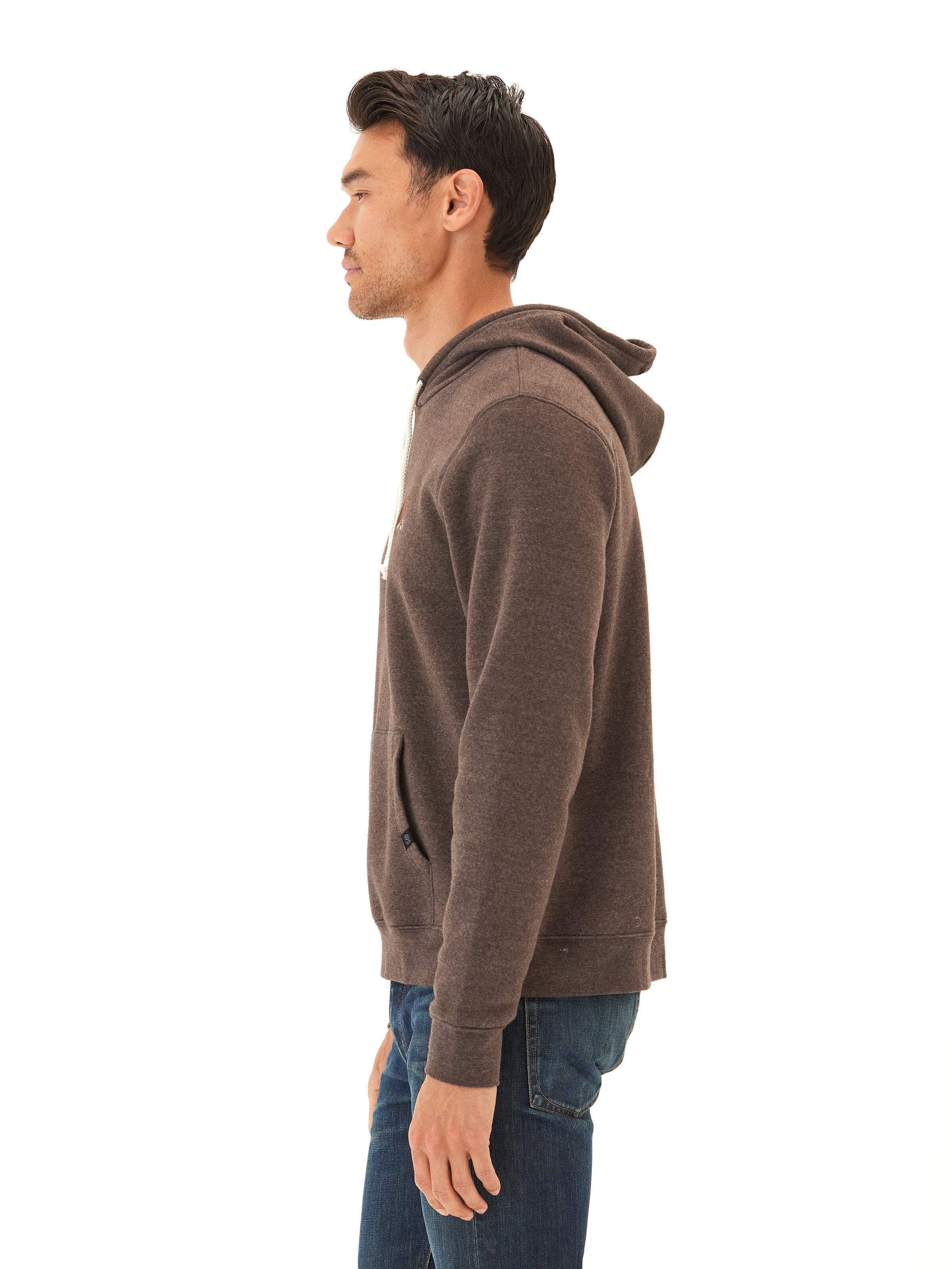 Embroidered Triblend Fleece Hoodie