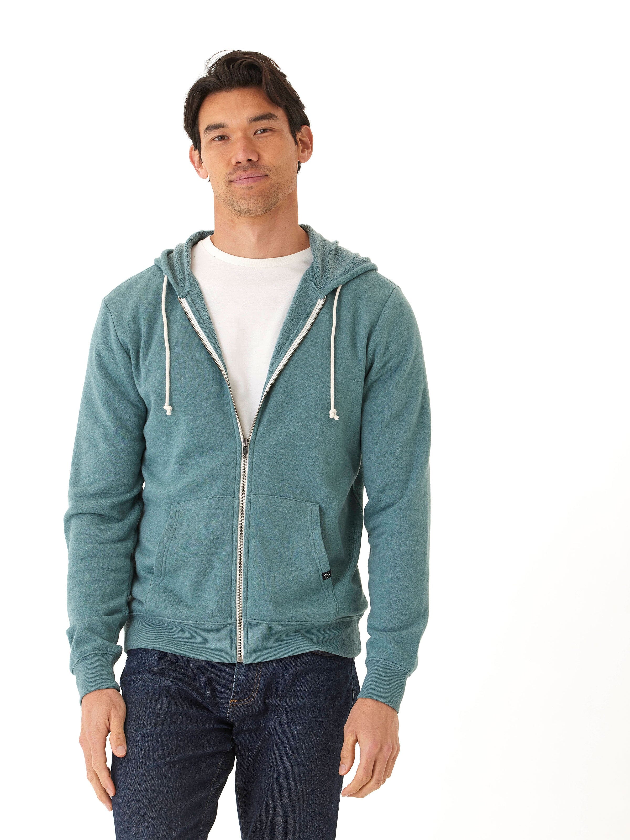 Jordyn Mineral Wash Fleece Full Zip Hoodie