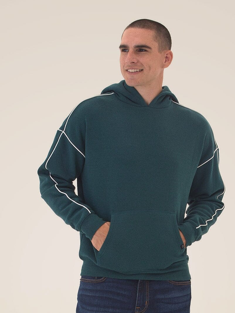 Marcel Triblend Fleece Contrast Piping Pullover Hoodie