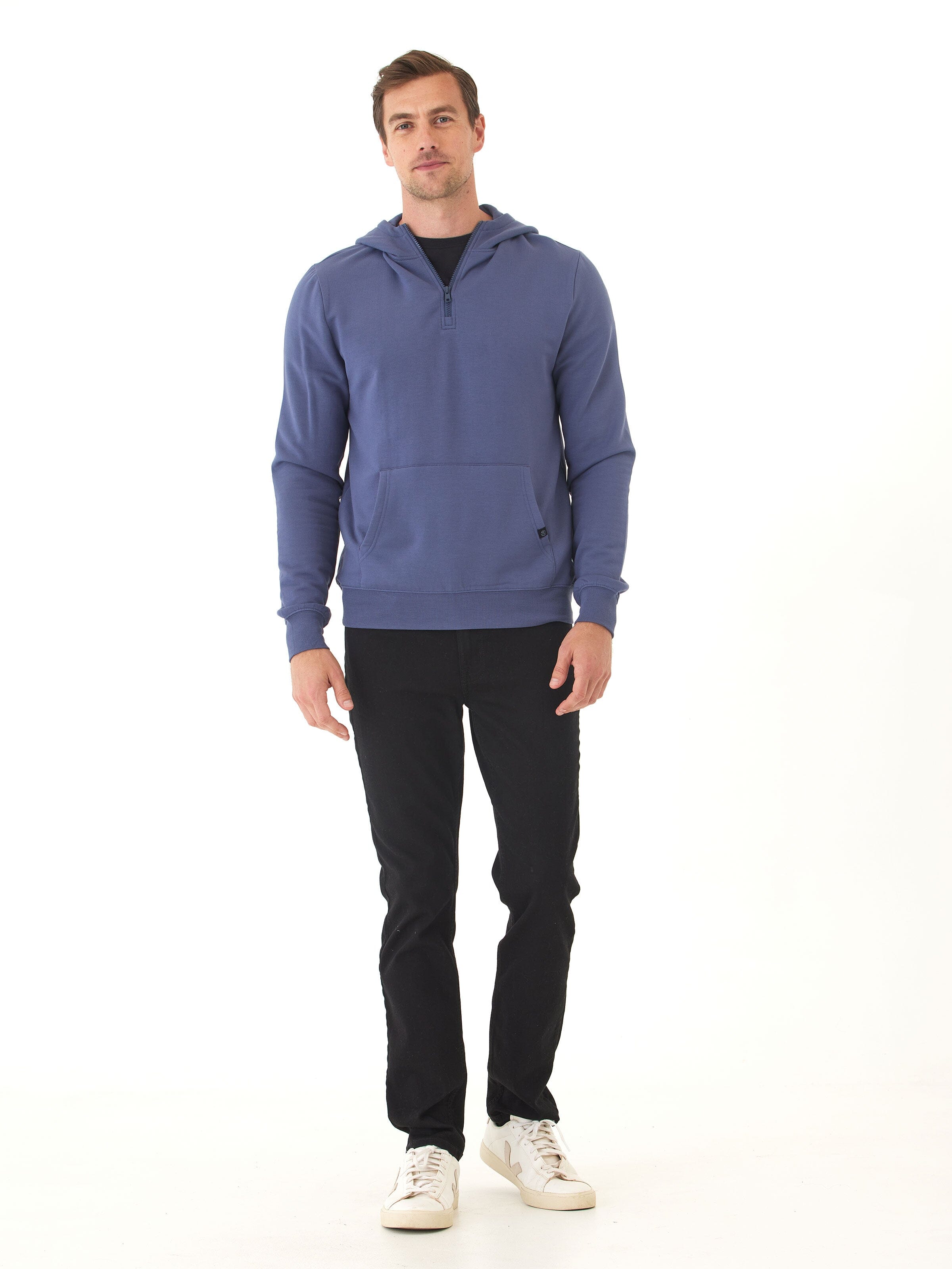 Colton Modal Fleece Half Zip Hoodie