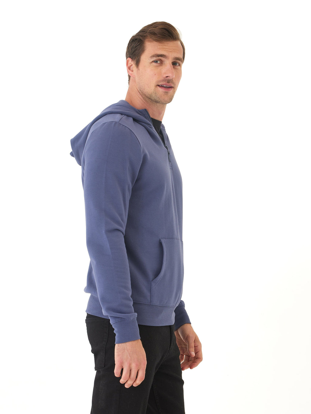 Colton Modal Fleece Half Zip Hoodie