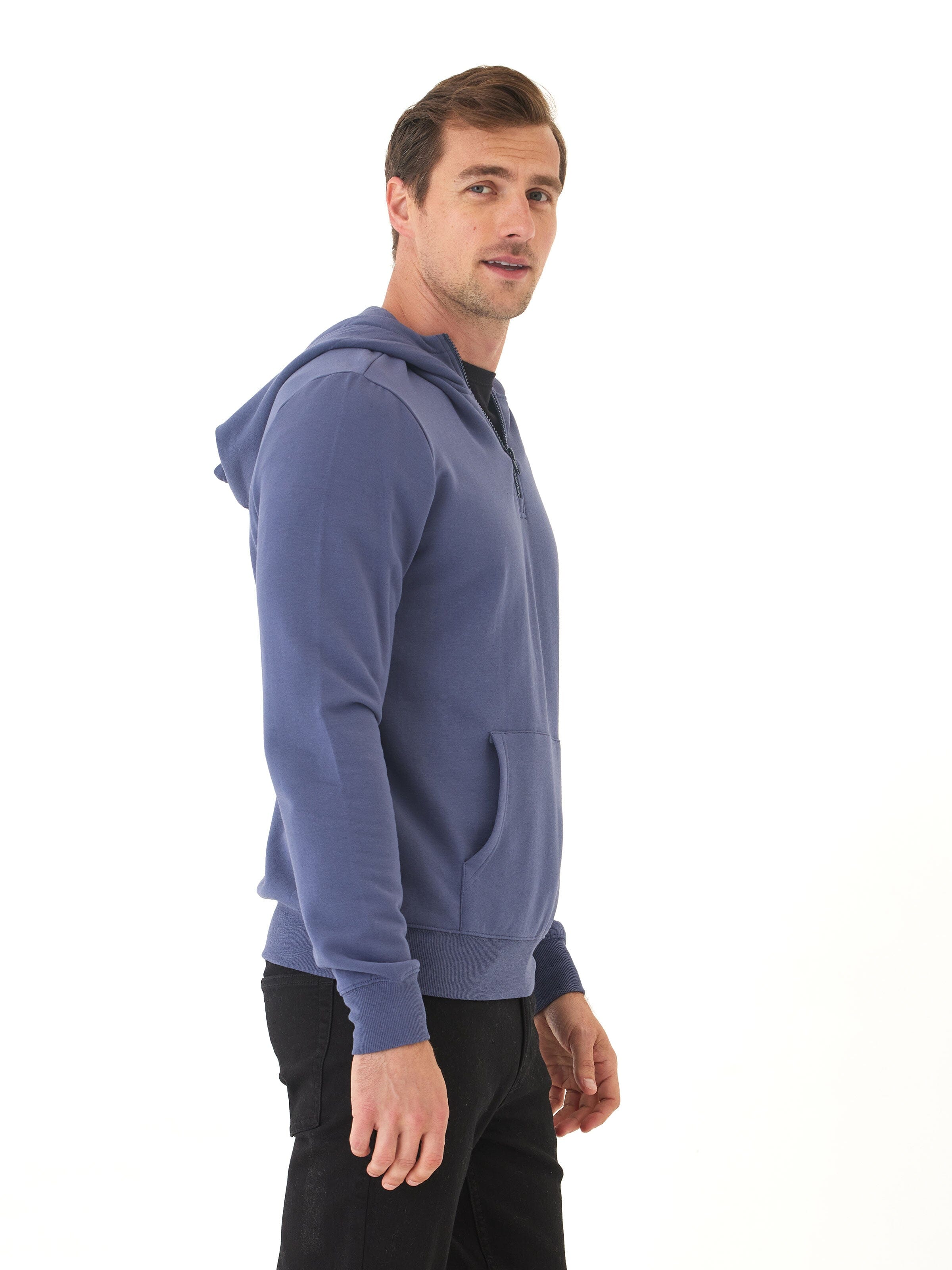 Colton Modal Fleece Half Zip Hoodie
