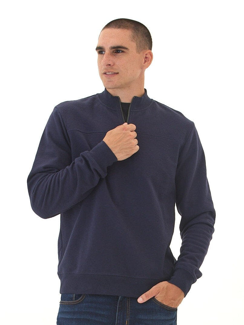 Christian Comfort Slub Terry Half Zip Pullover