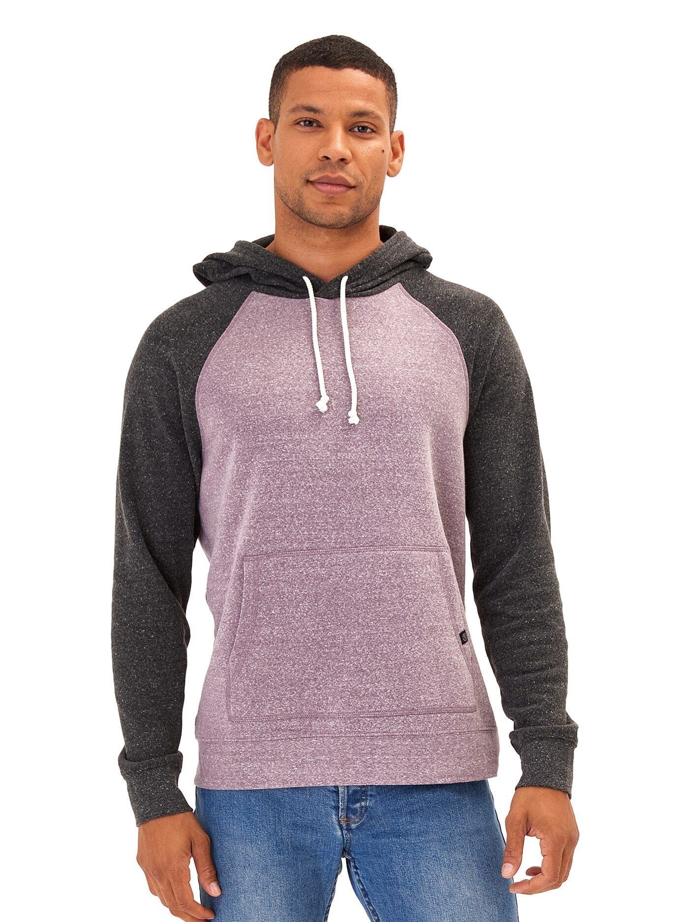 Colorblock Raglan Triblend Hoodie