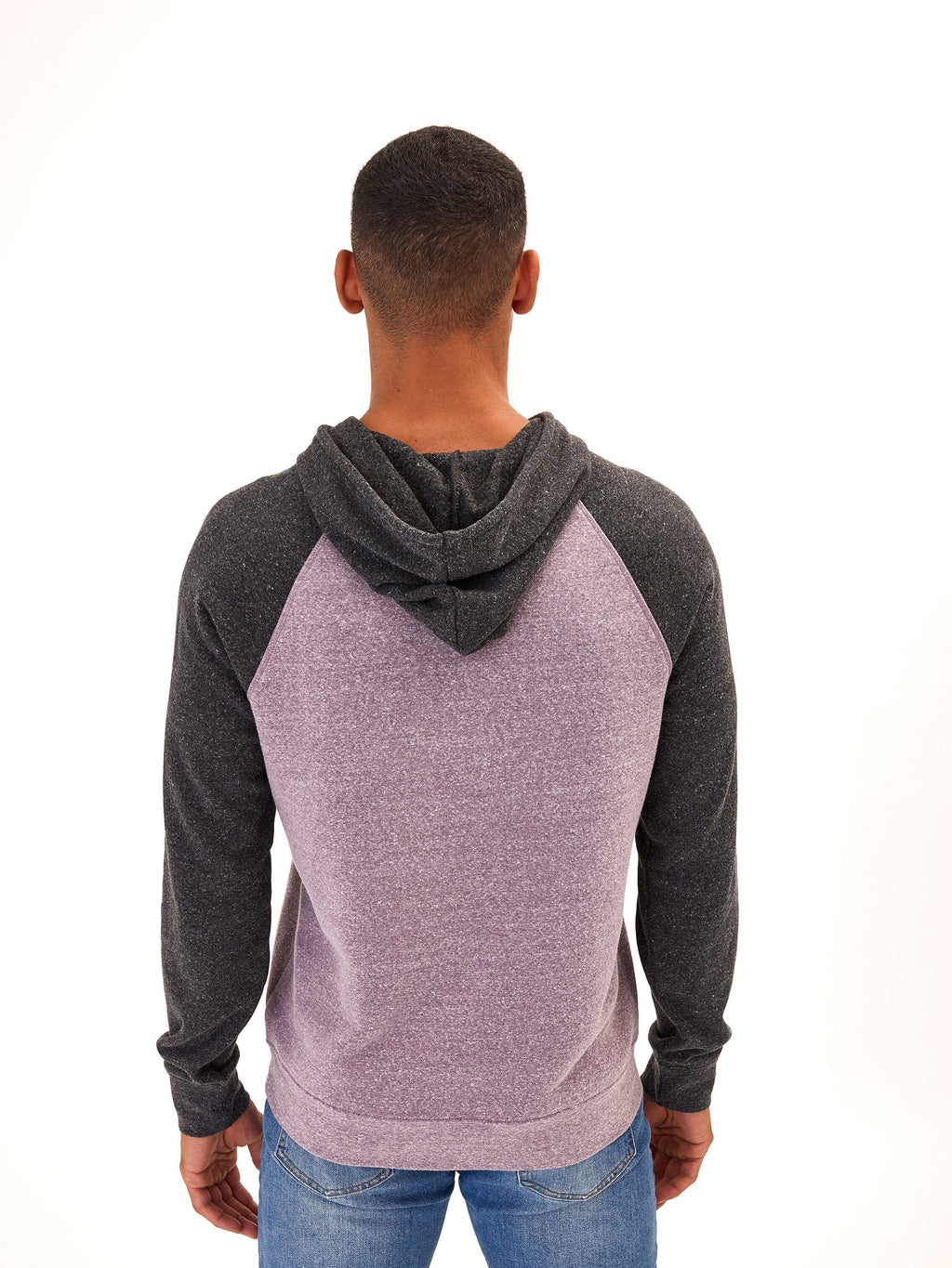 Colorblock Raglan Triblend Hoodie