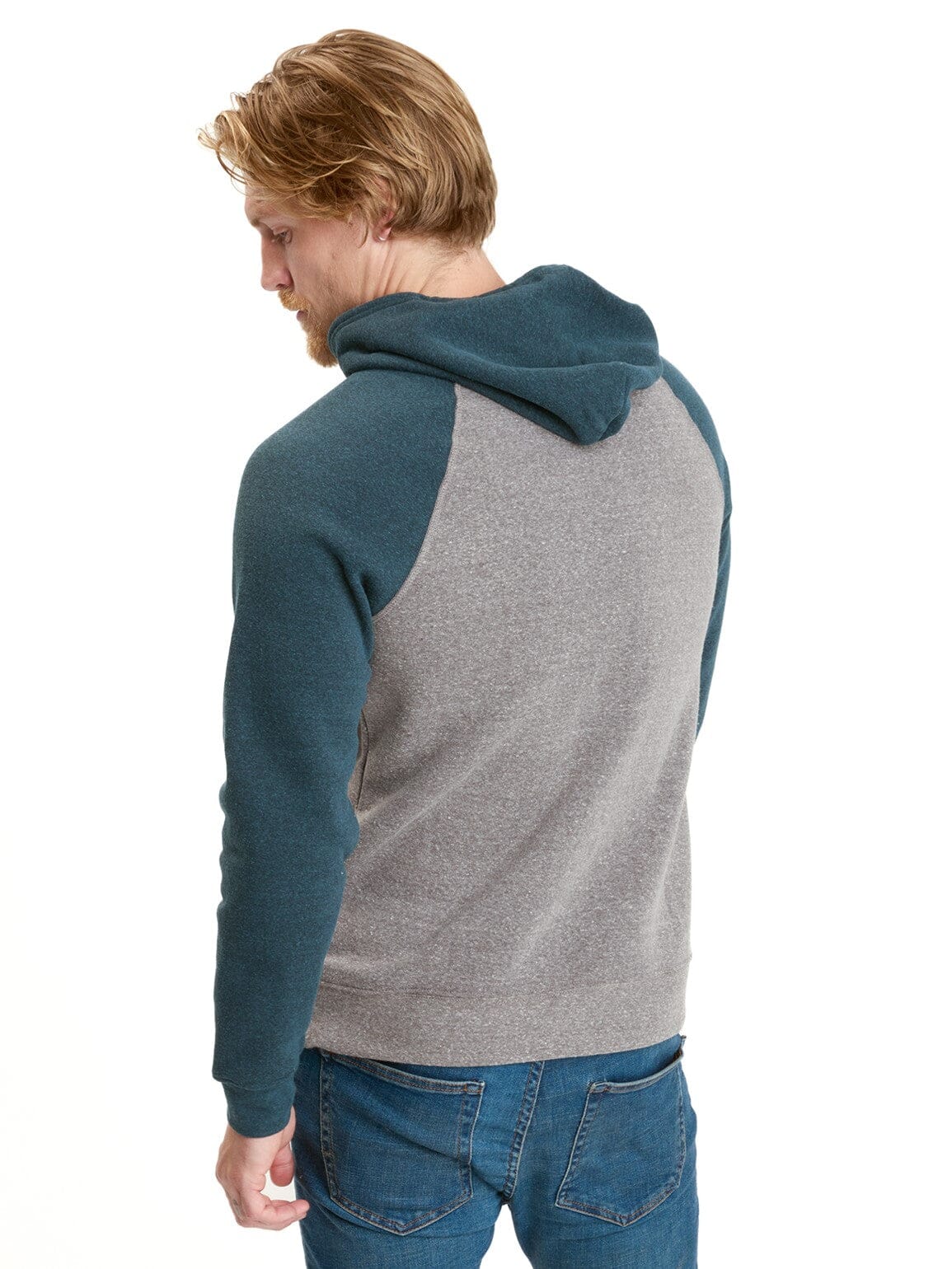 Colorblock Raglan Triblend Hoodie