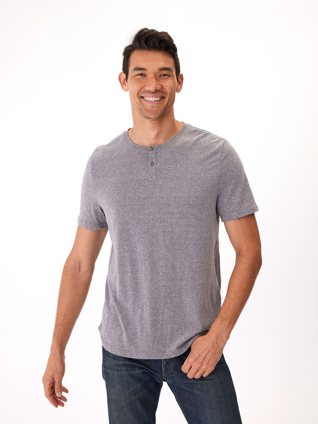 Baseline Short Sleeve Triblend Henley